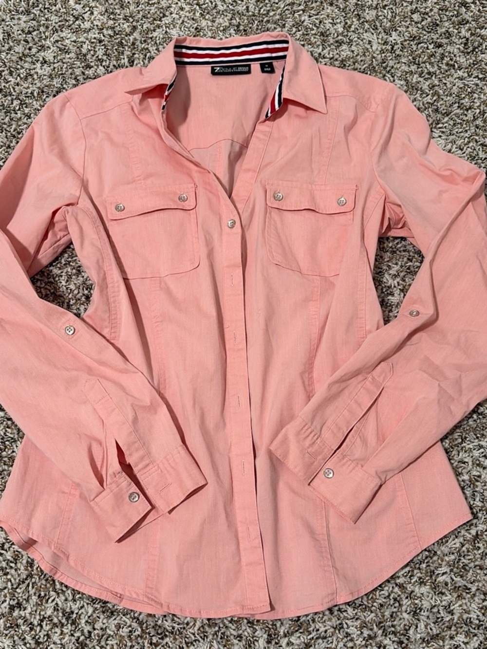 7th Ave. Coral Button-Down Shirt